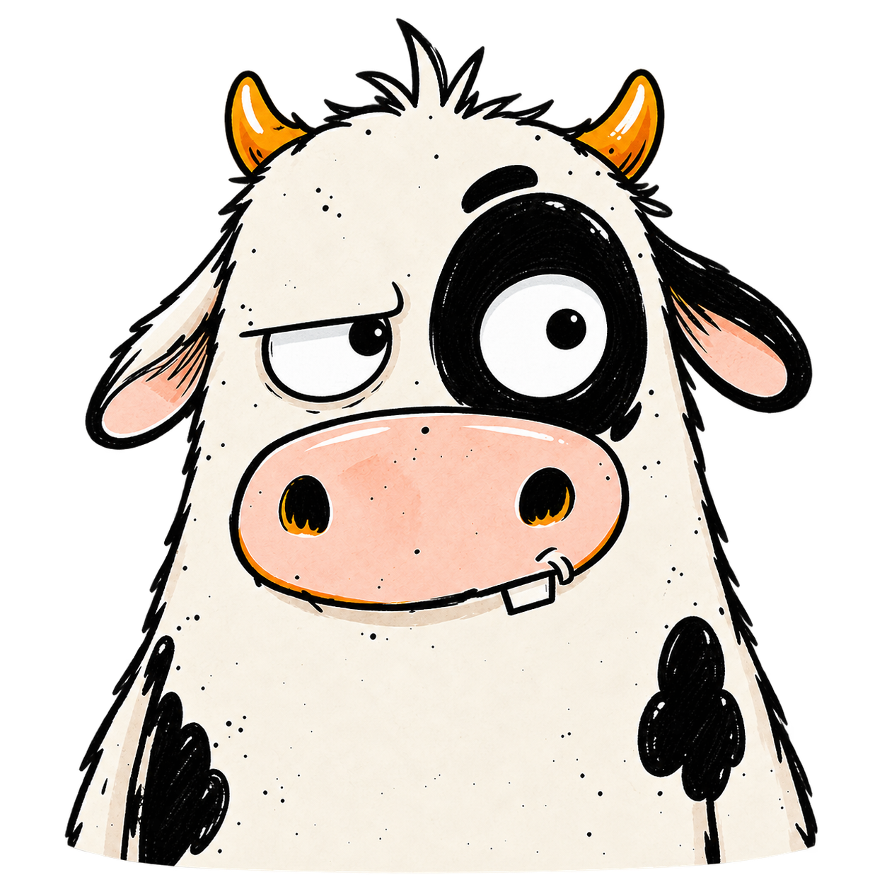 MOO looking curious
