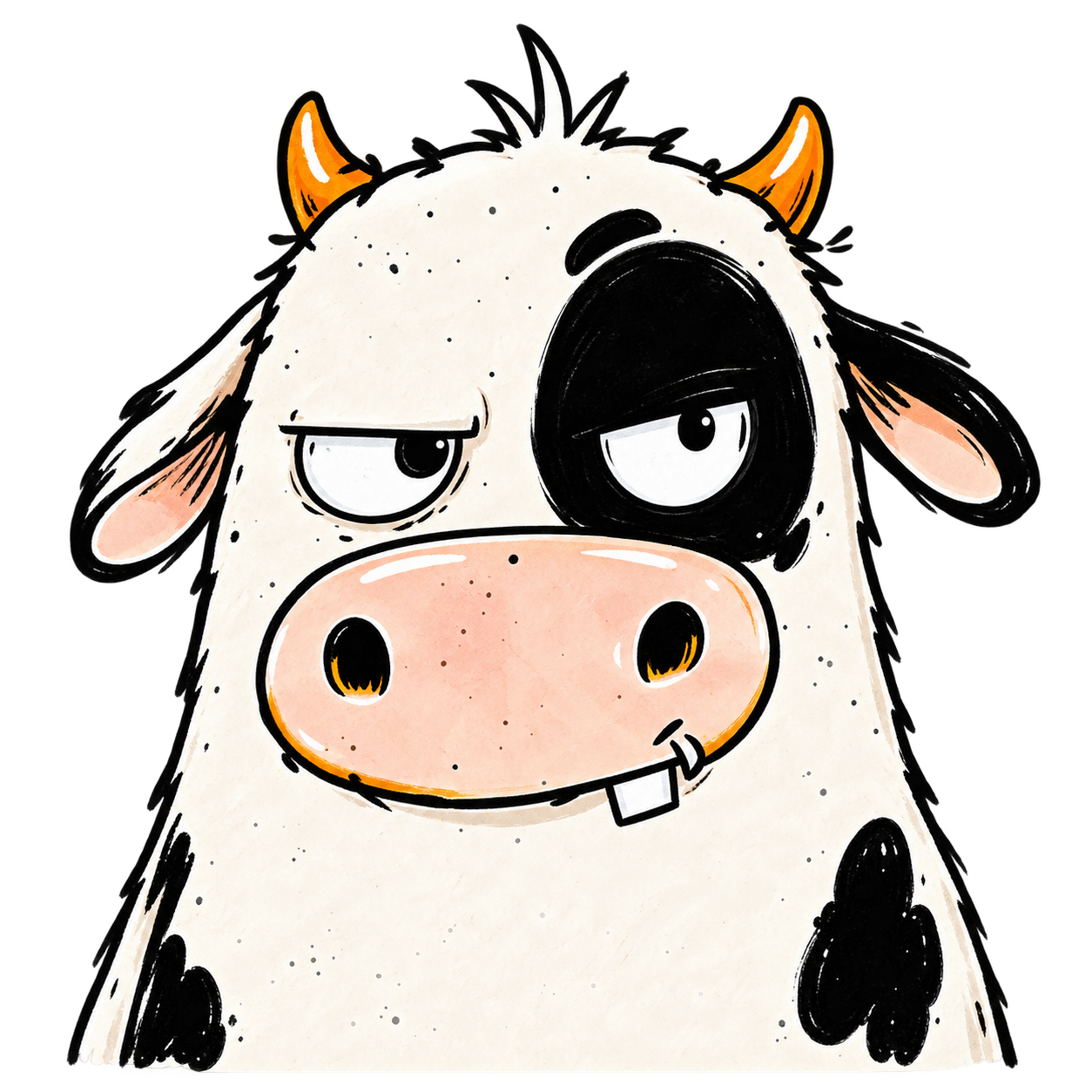 MOO looking skeptical